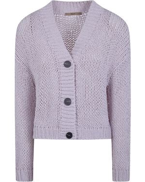 Nuur Long Sleeves Cardigan - Purple