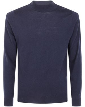 John Smedley Sweater Turtleneck "Harcourt" - Blue