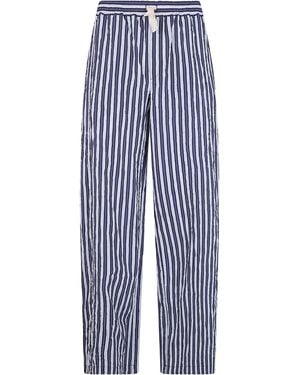 Nuur Striped Pants With Elastic - Blue
