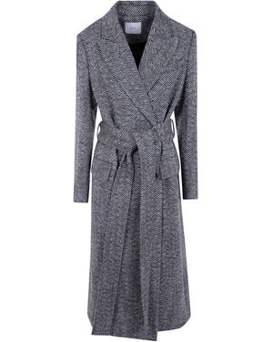 JOSEPH Coat Wool Twill "Alessio" - Gray