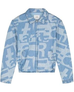 Arte' Denim "Allover" Jacket - Blue