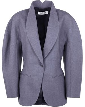 Rohe Balloon Waisted Blazer - Grey