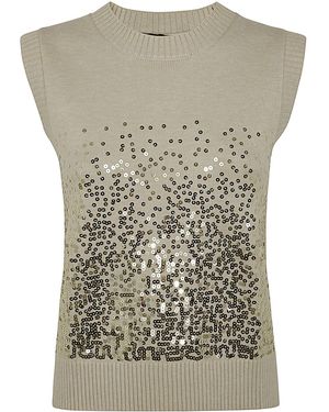 Seventy Paillettes Gilet - Grey