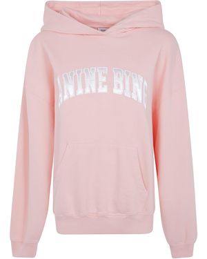 Anine Bing Sweatshirt Cotton "Harvey" - Pink