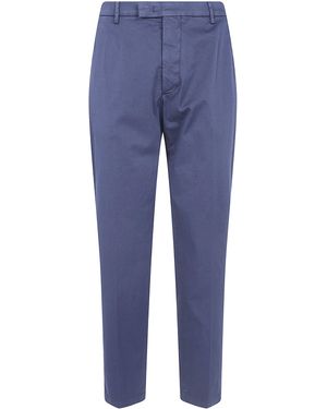 Michael Coal Cotton Classic Trousers - Blue
