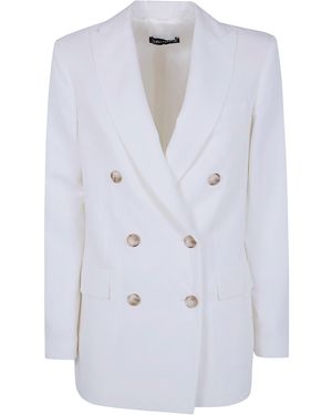 DR. HOPE Double Breasted Blazer Jacket - White