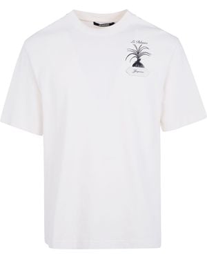 Jacquemus T-Shirt Palmier "Le Tshirt Palmier" - White