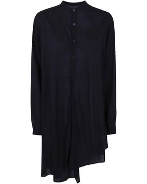 Y's Yohji Yamamoto Stand Collar Blouse - Blue