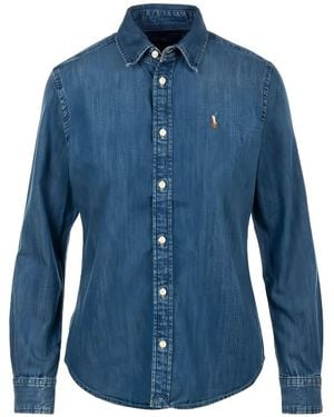 Polo Ralph Lauren Slim Fit Denim Shirt - Blue