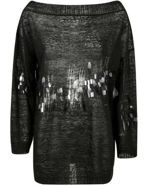 Aviu Maglione Paillettes - Nero