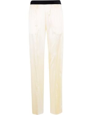 Tom Ford Pantaloni Pigiama - Bianco