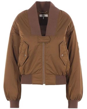 Chloé Bomber Jacket - Brown