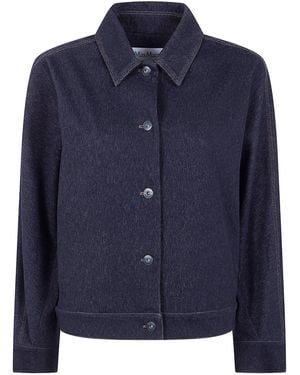 Max Mara Pure "Mxpnettare" Denim Jersey Jacket - Black