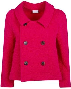 Dries Van Noten Huvia Double Breasted Jacket - Pink