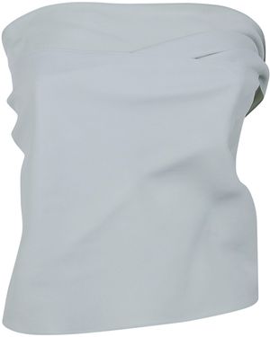 Alberta Ferretti Foulard Top - Gray