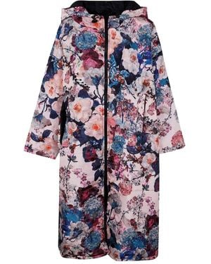 SITTINGSUITS "Mist" Sittingsuit Original Print Raincoat - Blue