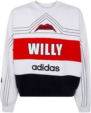 Adidas Originals X Willy Chavarria "Wc Ny Ball Crew" Sweatshirt - Red