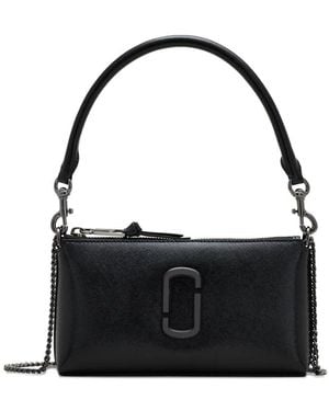 Marc Jacobs The Pochette Leather Snapshot - Black
