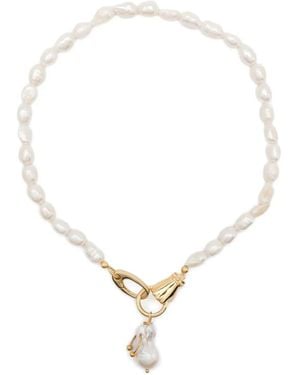 Vivynrosa Collana Beverly Hand Close Pearls - Neutro