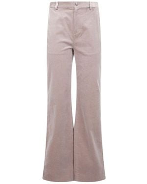 Ralph Lauren "Kaeden" Full Length Flat Front Trousers - Grey