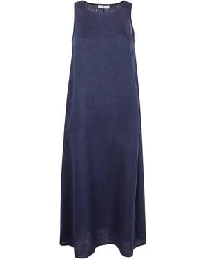 Whyci Abito Senza Maniche "Sleeveless Dress" - Blue