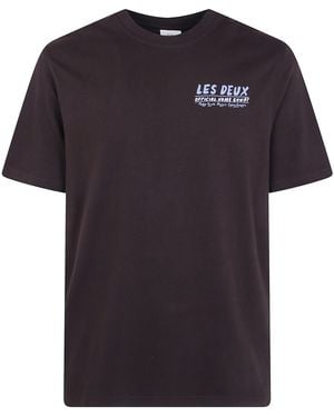 Les Deux T-Shirt Cotton 100% "Record" - Black