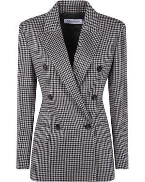 Max Mara Jacket Pied Et Poul "Mxm Eccelso" - Black