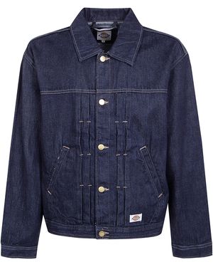Dickies "Selvedge" Pleated Denim Jacket - Blue