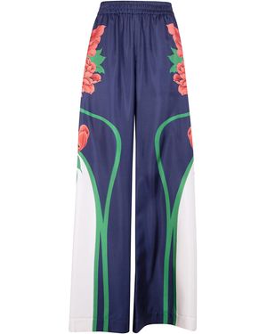 La DoubleJ "Placée" Palazzo Trousers - Blue