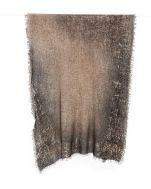 Avant Toi Scarf Cashmere Effect "Charcoal" - Brown
