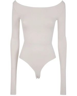 Entire studios "Scoop" Neck Bodysuit - White