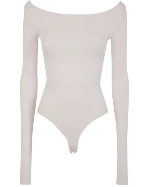 Entire studios "Scoop" Neck Bodysuit - White