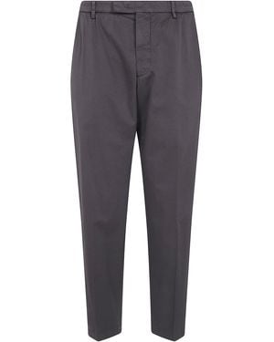 Michael Coal Cotton Classic Trousers - Grey