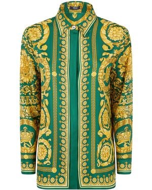 Versace Silk Shirt - Green