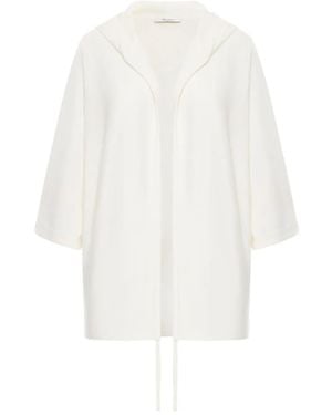 Max Mara Hoodie Cardigan Knit "Aster" - White