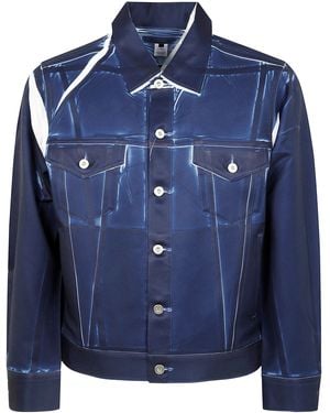 Comme des Garçons Woven Jacket By - Blue