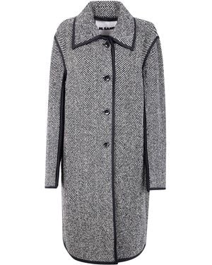Jil Sander "65 W Trim" Coat - Grey