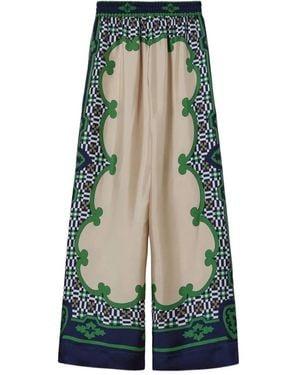 La DoubleJ "Pantaloni Palazzo" Placée - Verde