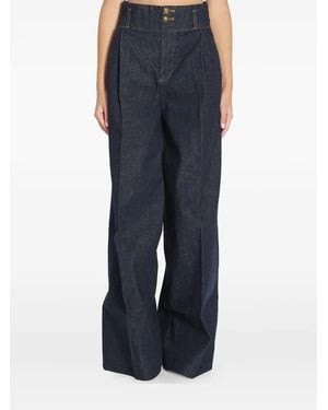 Zimmermann 'Hypnotic' Denim Tailored Pant - Blue