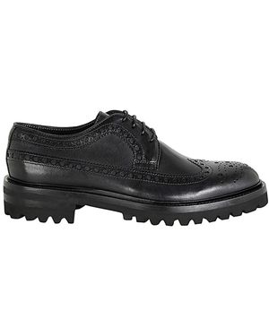 Corvari Lace Up Horse Rubber Bottom - Black
