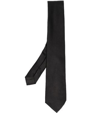 Giorgio Armani Woven Jacquard Tie - Black