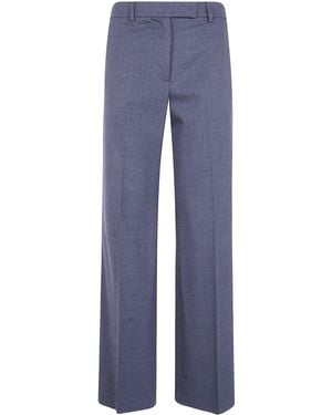 Seventy Trousers Wide Leg "Pt1364" - Blue