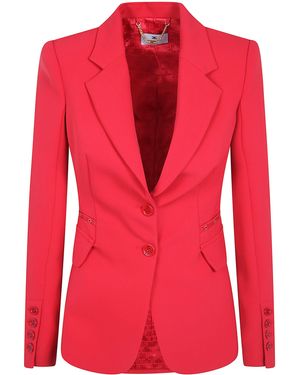 Elisabetta Franchi Jacket Main Button Passion - Red