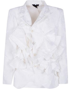 Comme des Garçons Embroidered Jacket - White