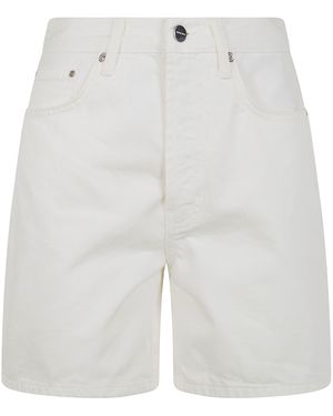 Anine Bing Denim Shorts - White