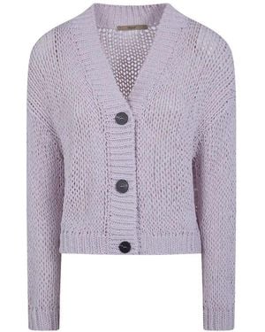 Nuur Long Sleeves Cardigan - Purple