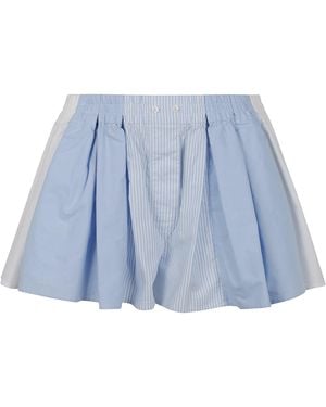 Alexander Wang Pleated Boxer Short Clothing - Blue