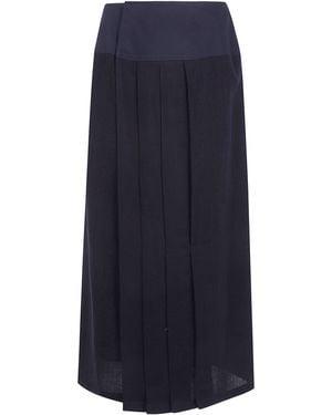 Yohji Yamamoto Skirt L Under "L Under Skirt For Kimono" - Blue