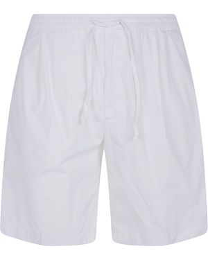 Michael Coal Popeline Bermuda Pants - White