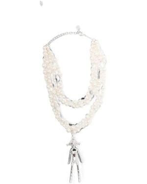 YVMIN Necklace Pearl "Middle Girl Pearl" - White